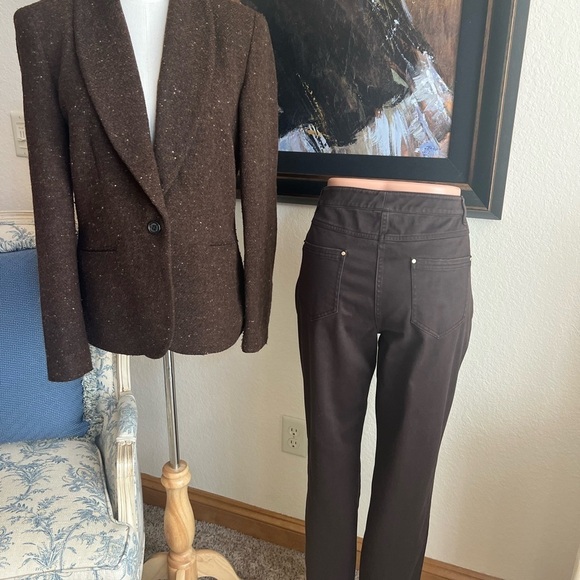 Carlisle Collection Size 10 Brown Stretch Jeans - Picture 5 of 9